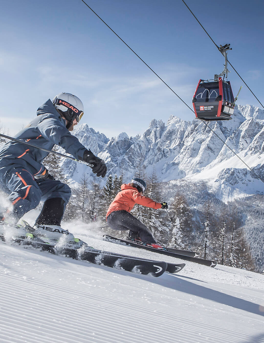 Skigebiet 3 Zinnen Dolomiten